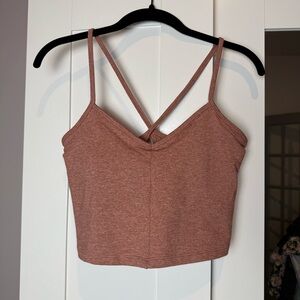 All in Motion Women's Pink fitness crop top sports bra